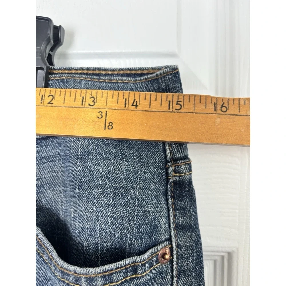 Signature Levi's Mens 30x30 Medium Blue Straight Denim Jeans‎ Mid Rise